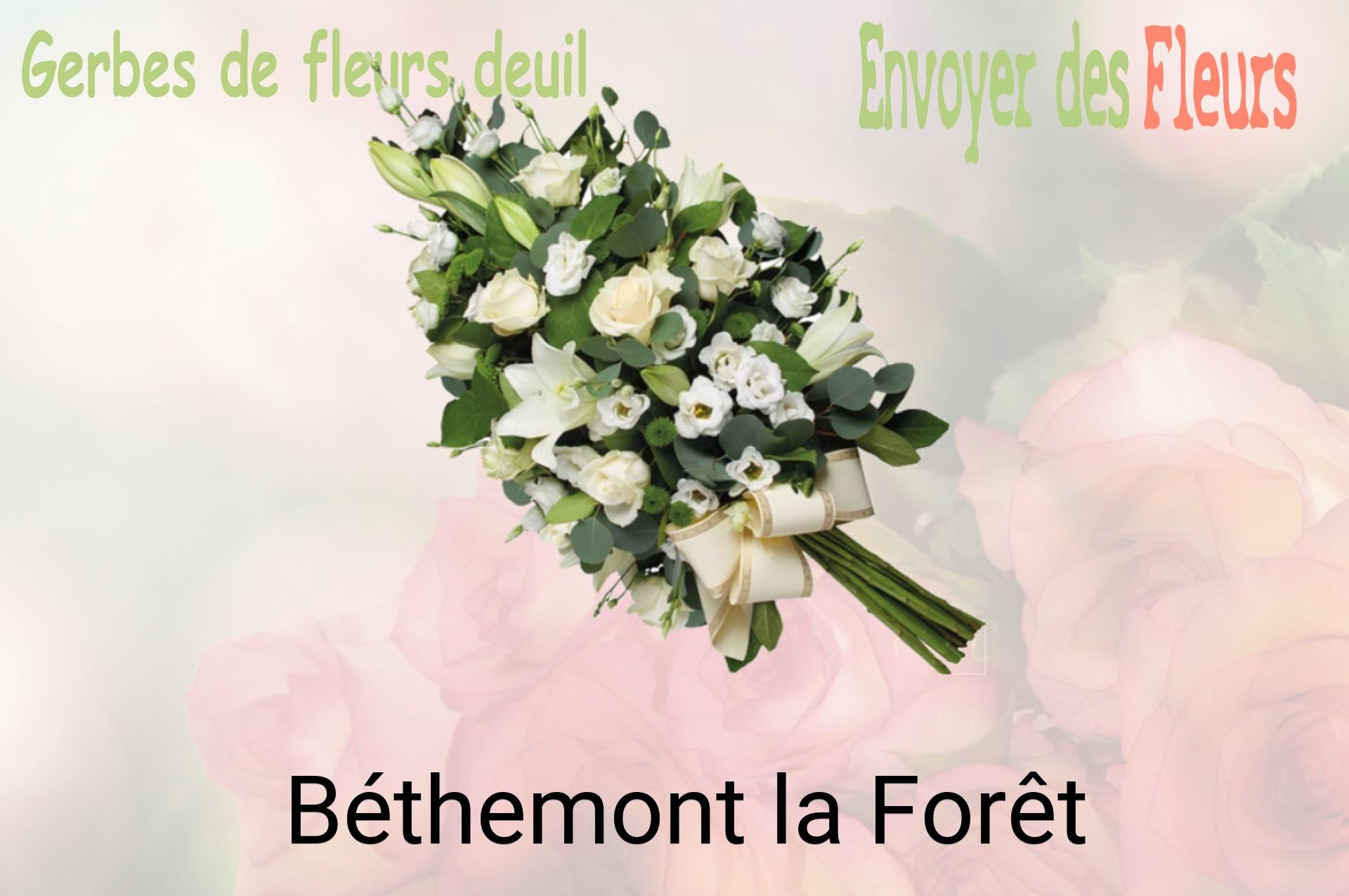 Gerbe de fleurs de deuil livrée à Béthemont-la-Forêt